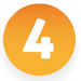 orange circle with white number four in the center