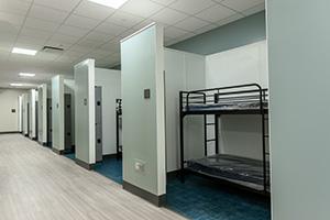 Mens Shelter Room with bunk beds