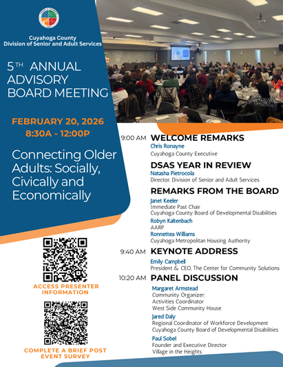 5th Annual Advisory Board Meeting - February 20, 2026 8:30am-12pm