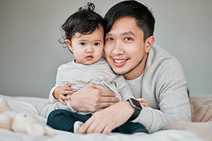 FatherBabyGirl Father bonding with his baby girl.